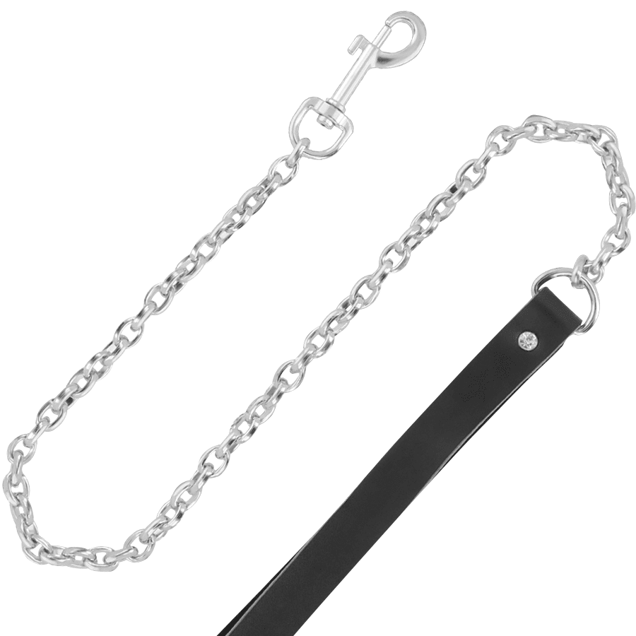 DARKNESS COLLAR LEATHER CON CORREA ALTA CALIDAD - Imagen 6