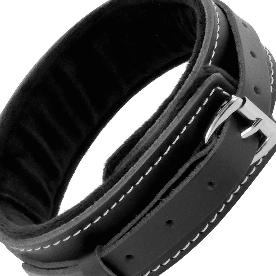 DARKNESS COLLAR LEATHER CON CORREA ALTA CALIDAD - Imagen 5