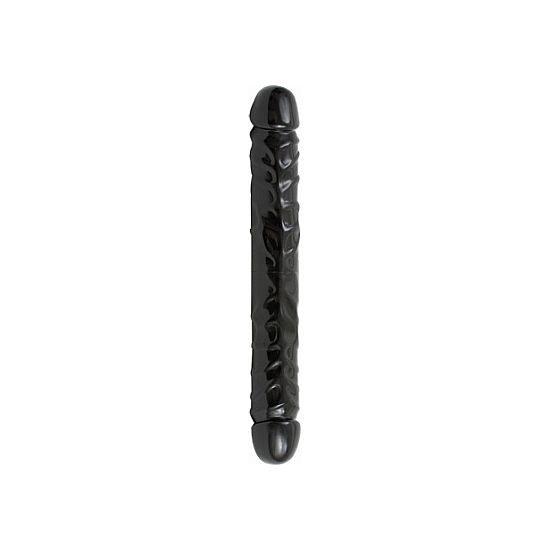 JR VEINED PENE DOBLE 30 CM NEGRO