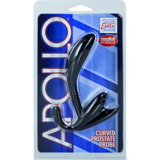 APOLLO ESTIMULADOR DE PROSTATA CURVADO NEGRO