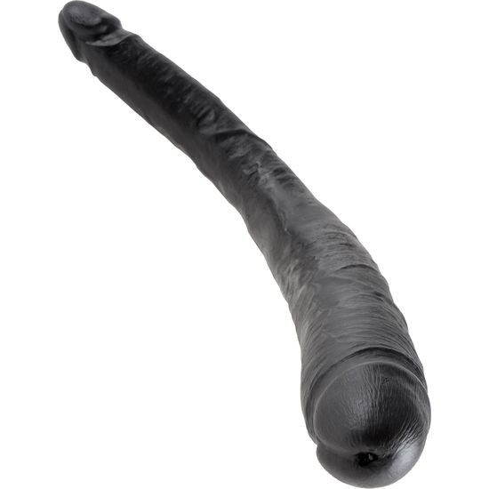 KING COCK DOBLE PENE REALISTICO CONICO NEGRO