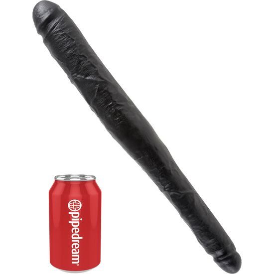 KING COCK DOBLE PENE REALISTICO CONICO NEGRO