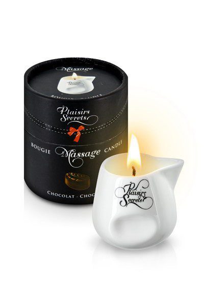 PLAISIRS SECRETS VELA MASAJE CHOCOLATE 80 ML