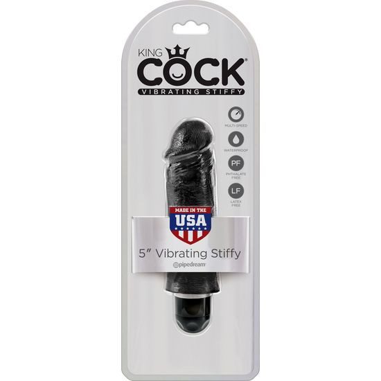 KING COCK 5 VIBRADOR STIFFY NEGRO