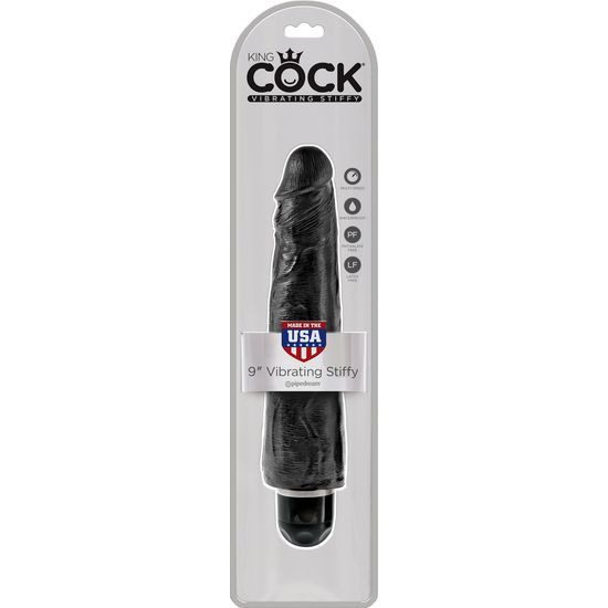 KING COCK 9 VIBRADOR STIFFY NEGRO