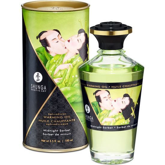 SHUNGA ACEITE EFECTO CALOR SORBETE MEDIANOCHE 100 ML