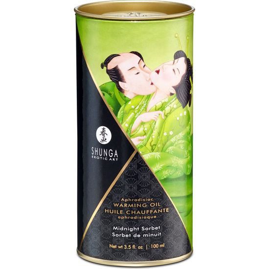 SHUNGA ACEITE EFECTO CALOR SORBETE MEDIANOCHE 100 ML