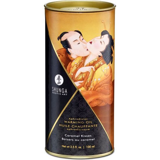 SHUNGA ACEITE EFECTO CALOR BESOS DE CARAMELO 100 ML