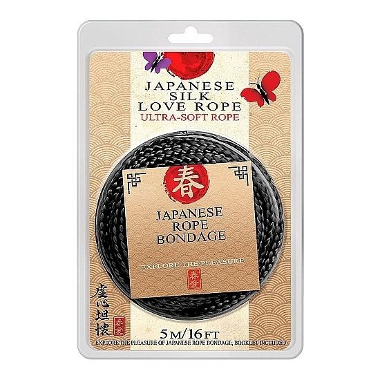 CINTA JAPONESA LOVE SEDA 5 METROS - NEGRO