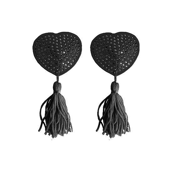 CUBRE PEZONES NEGRO STRASS