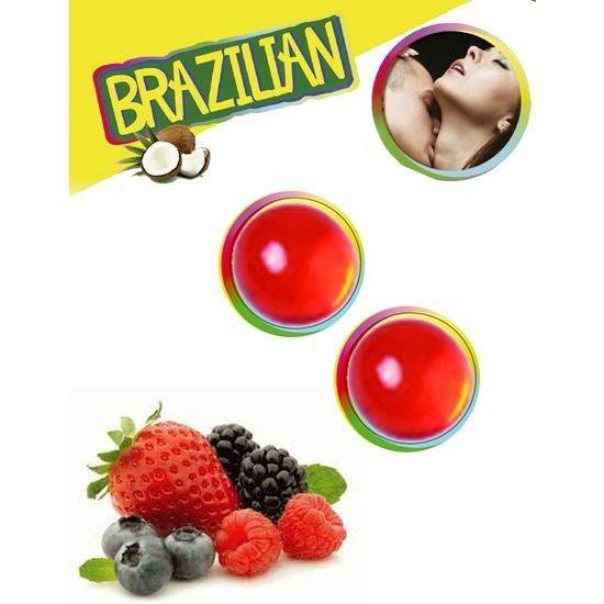 SECRET PLAY SET 2 BRAZILIAN BALLS AROMA FRUTAS DEL BOSQUE