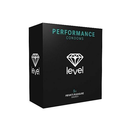 PRESERVATIVOS LEVEL PERFORMANCE CONDOMS - 5UDS