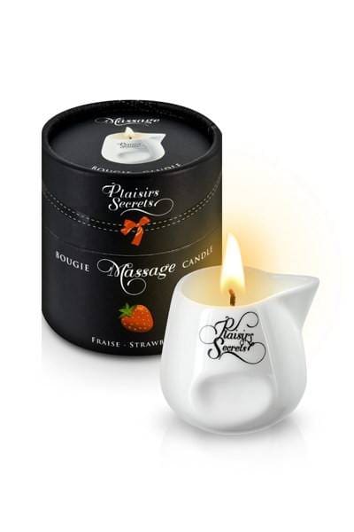 PLAISIRS SECRETS VELA MASAJE FRESA 80 ML