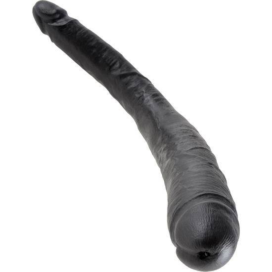 KING COCK DOBLE PENE REALISTICO CONICO NEGRO