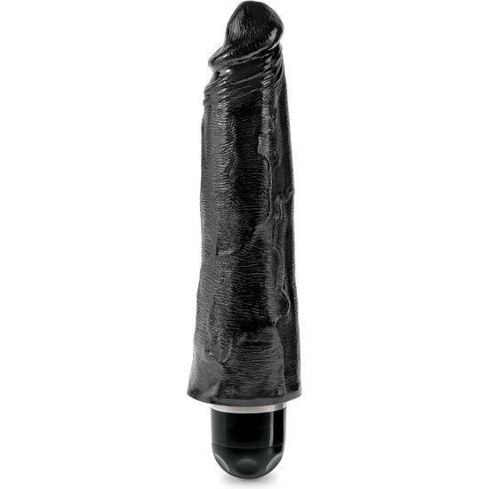 KING COCK 20 CM VIBRADOR STIFFY NEGRO