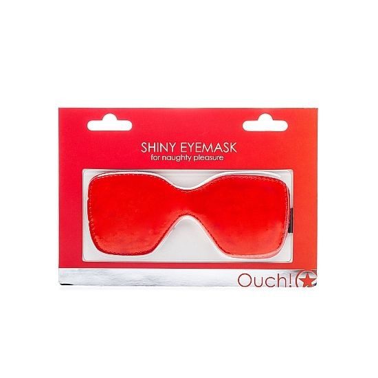 MASCARA CON BRILLO ROJO