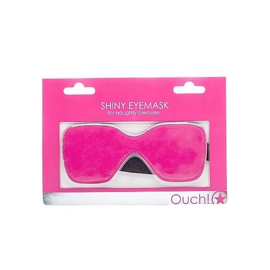 MASCARA CON BRILLO ROSA