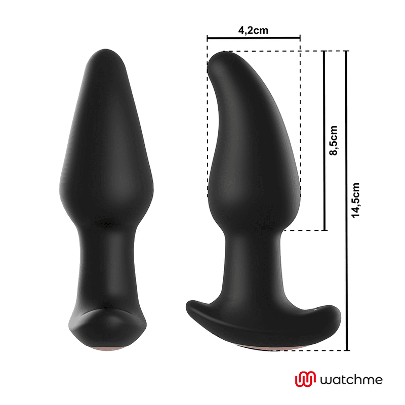 ANBIGUO PLUG ANAL VIBRADOR CON ROTACIÓN DE PERLAS CONTROL REMOTO AMADEUS - Imagen 5