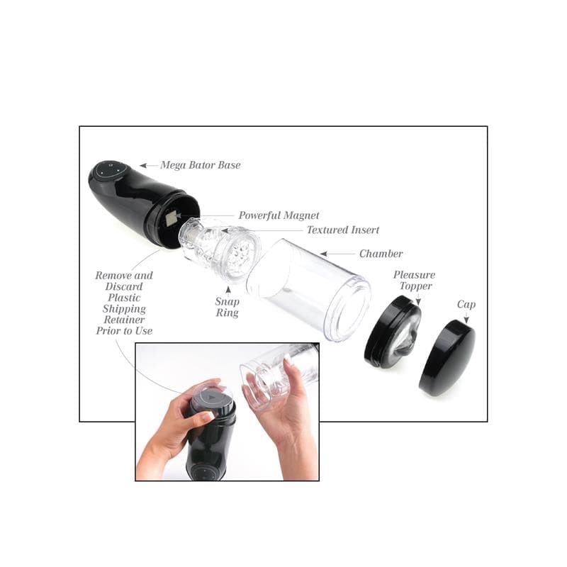 PDX TOYZ PIPEDREAM EXTREME TOYZ MASTURBADOR MEGA-BATOR - Imagen 2