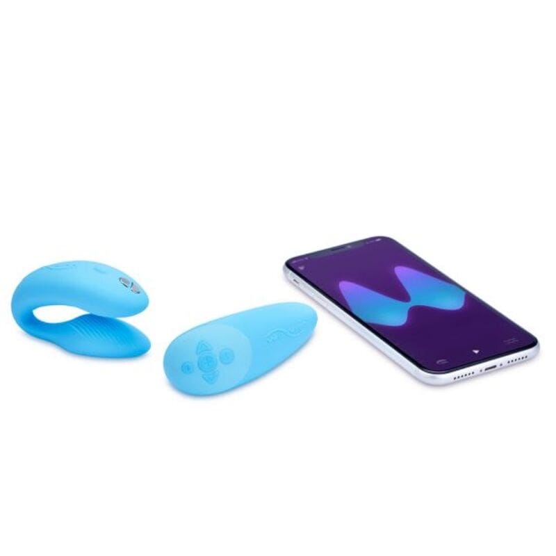 WE VIBE CHORUS VIBRADOR PAREJAS CON CONTROL SQUEEZE CELESTE