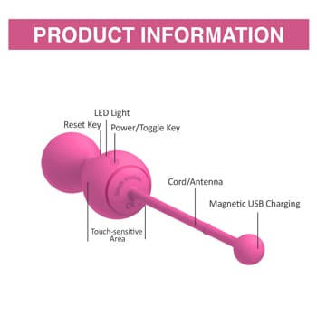 MAGIC MOTION SMART KEGEL MASTER BALLS PINK - Imagen 4