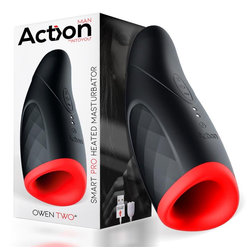 ACTION OWEN TWO MASTURBADOR PRESIÓN VARIABLE SMART PRO FUNCIÓN DE CALOR USB