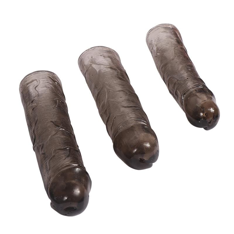 SHEQU PACK 3 FUNDAS PARA EL PENE ALEX COLOR NEGRO - Imagen 3