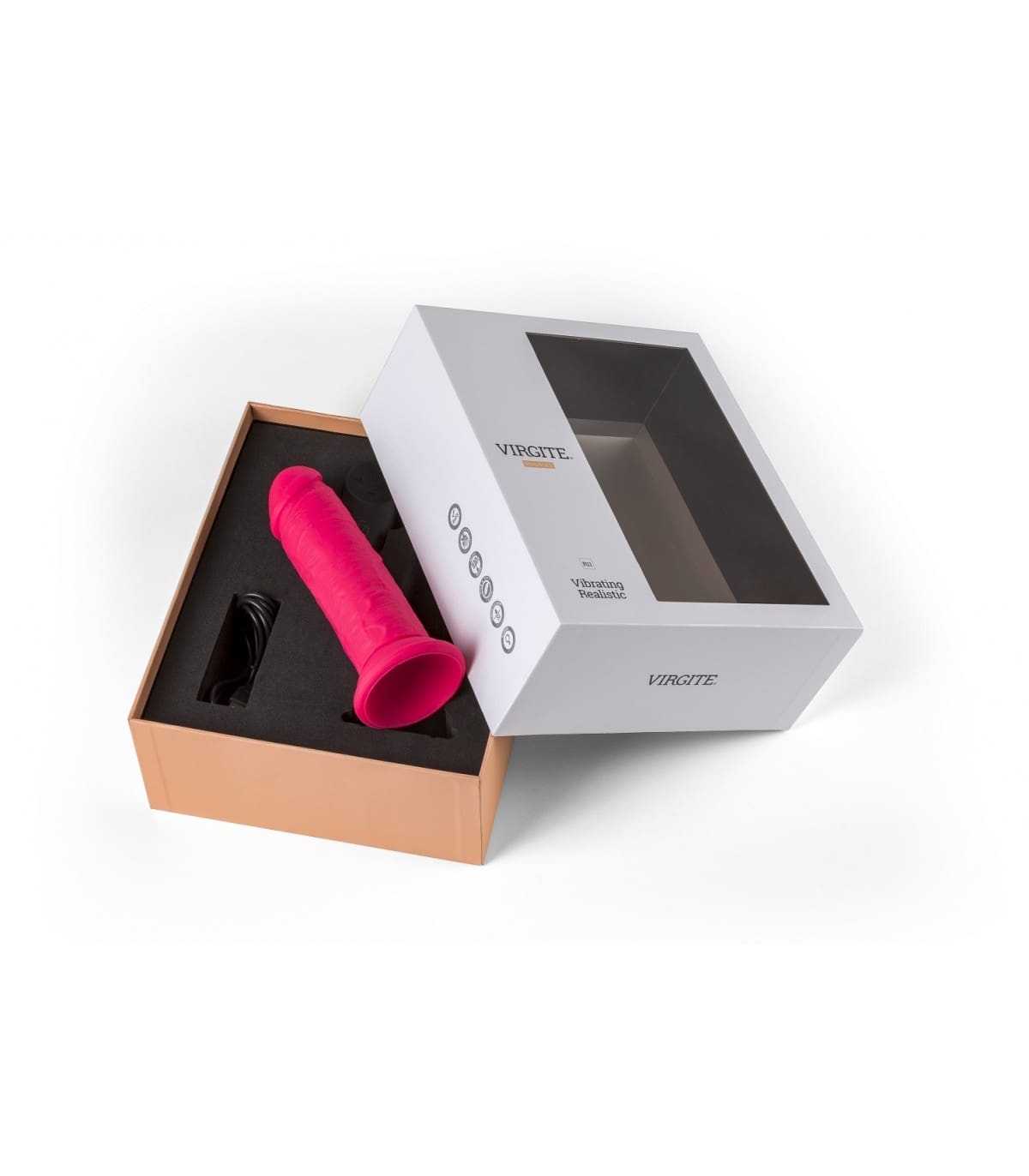 VIBRADOR REALÍSTICO "R11" ROSA 14,4CM C/ CONTROL REMOTO - Imagen 5
