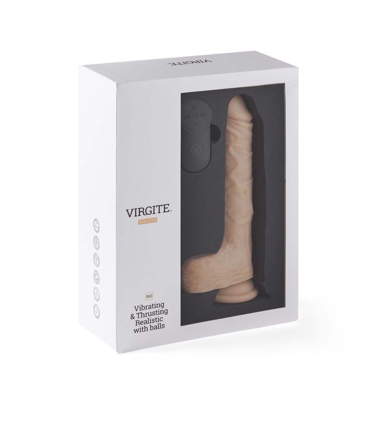 VIBRADOR REALISTA DE 20 CM QUE SUBE Y BAJA