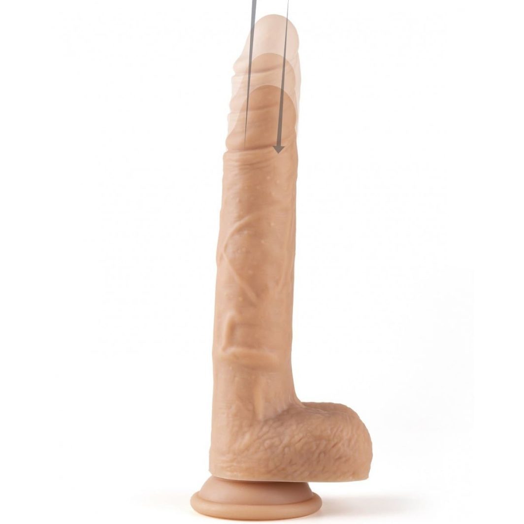 VIBRADOR SUBE Y BAJA REALÍSTICO "R14" 23CM CON CONTROL REMOTO