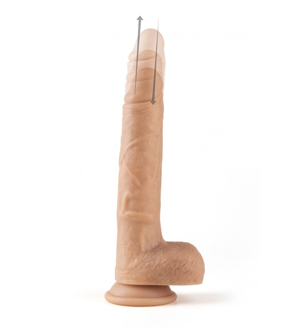 VIBRADOR SUBE Y BAJA REALÍSTICO "R14" 23CM CON CONTROL REMOTO