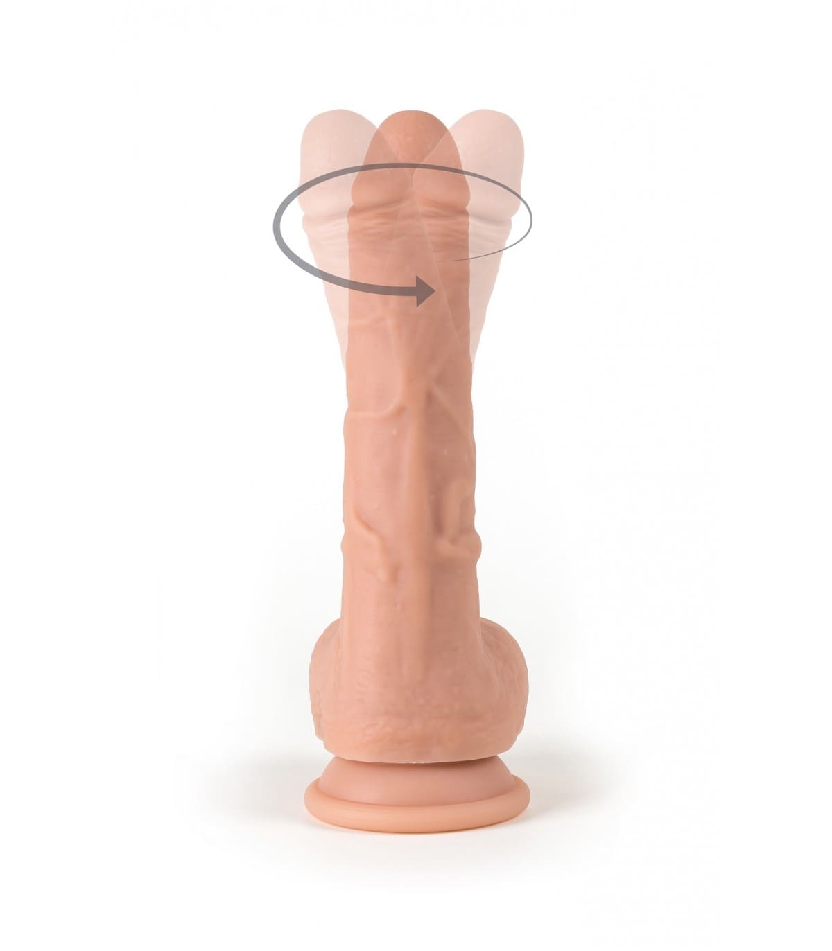 VIBRADOR Y ROTADOR REALÍSTICO "R10" 21CM C/ CONTROL REMOTO - Imagen 8