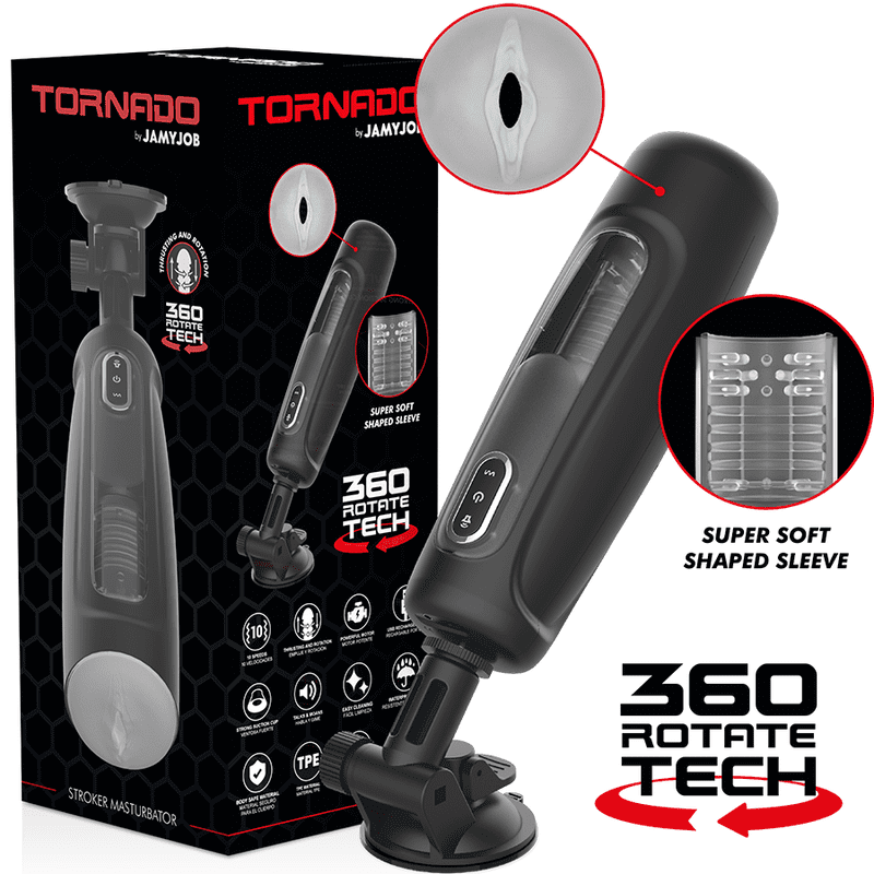JAMYJOB TORNADO MASTURBADOR 360 ROTATE TECH - Imagen 6