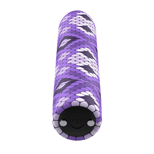 CUSTOM BULLETS BALA RECARGABLE SNAKE LILA 10 INTENSIDADES - Imagen 3