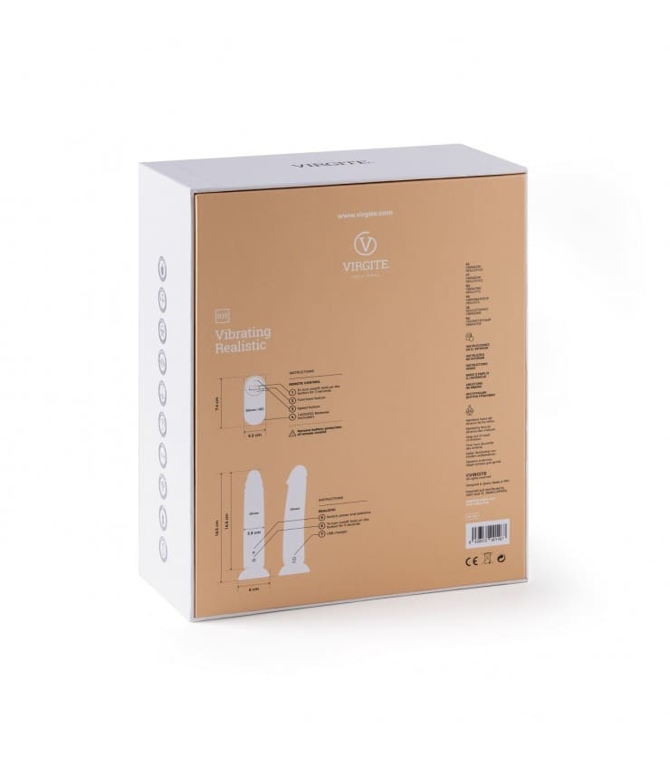 VIBRADOR REALÍSTICO "R15" FLESH 16,5CM C/ CONTROL REMOTO