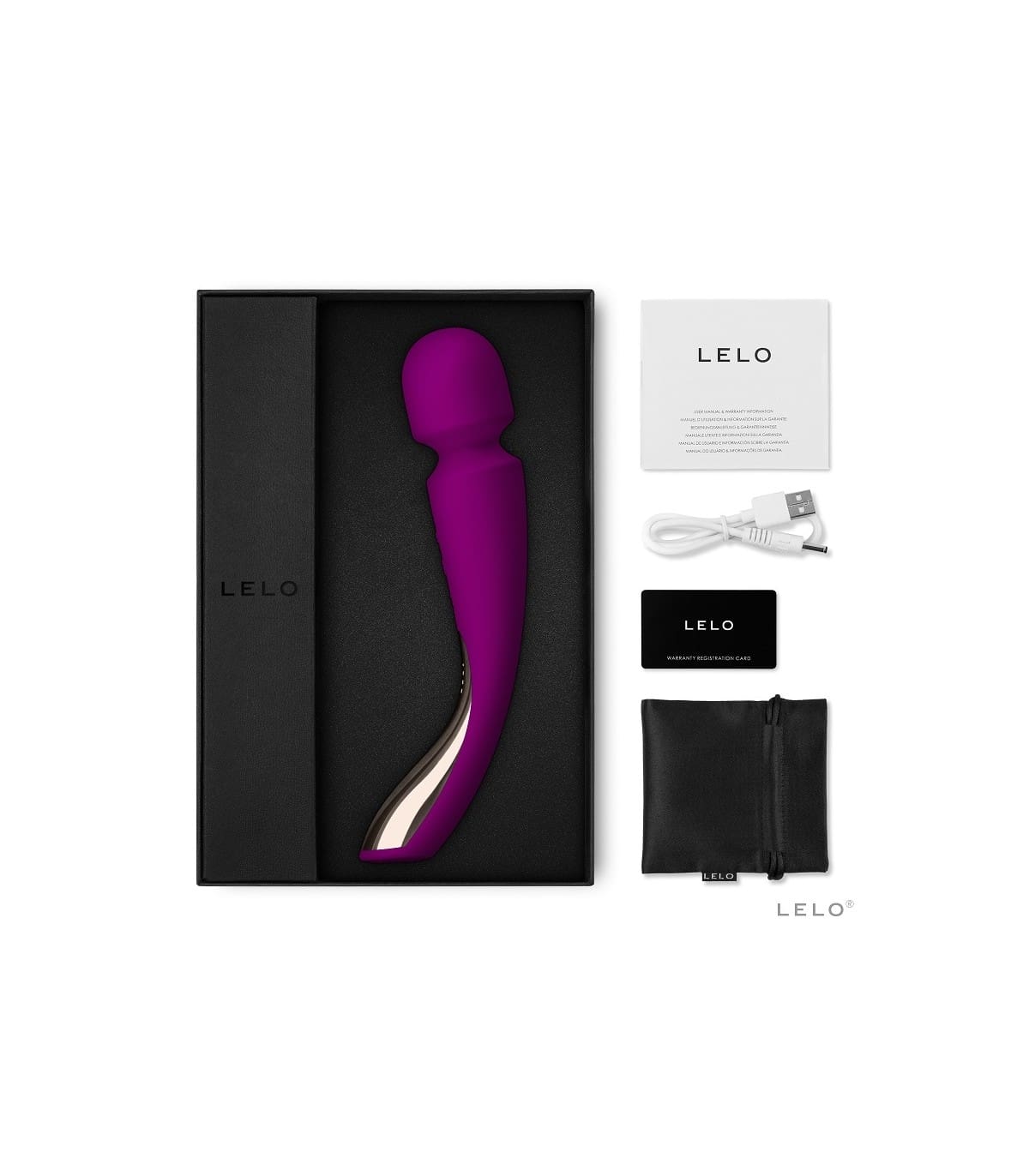 LELO SMART WAND 2 MEDIANO DEEP ROSE