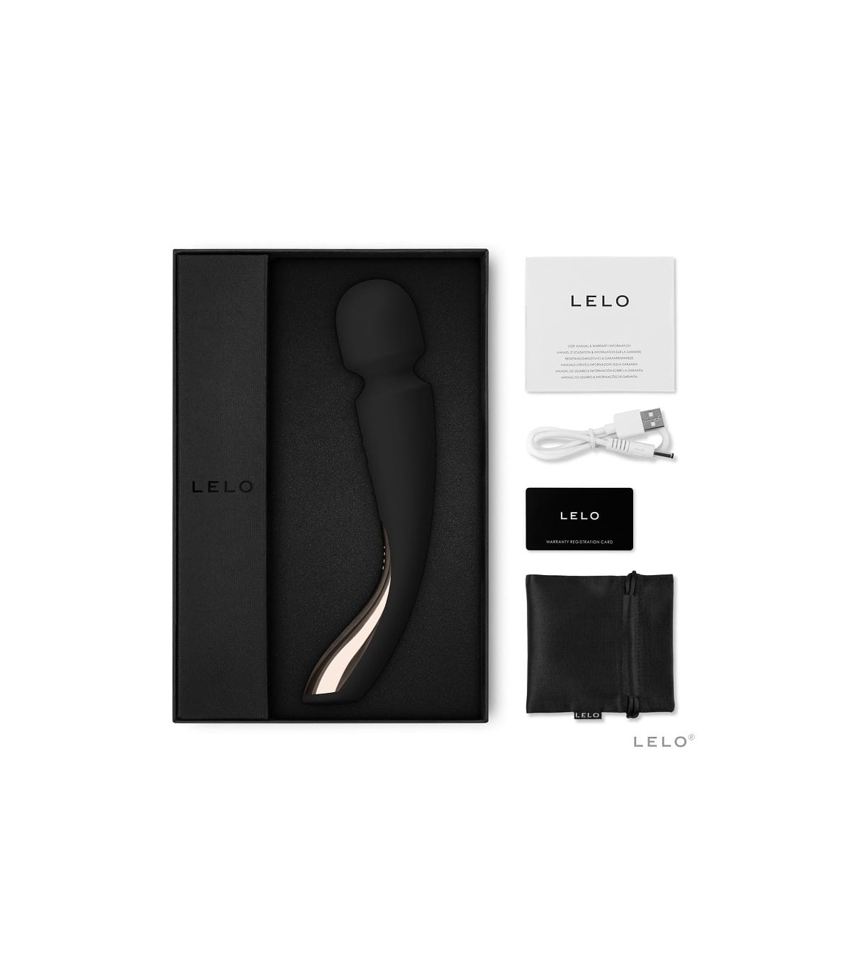 LELO SMART WAND 2 MEDIANO + LUBRICANTE BASE AGUA COMESTIBLE - Imagen 5