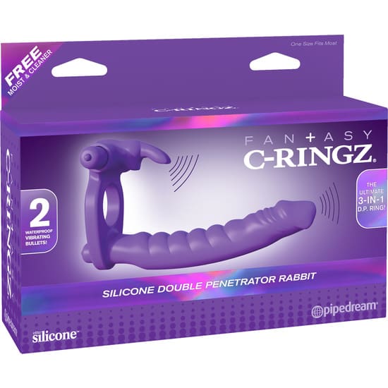 FANTASY C-RINGZ PENE CON ANILLO VIBRADOR DE SILICONA
