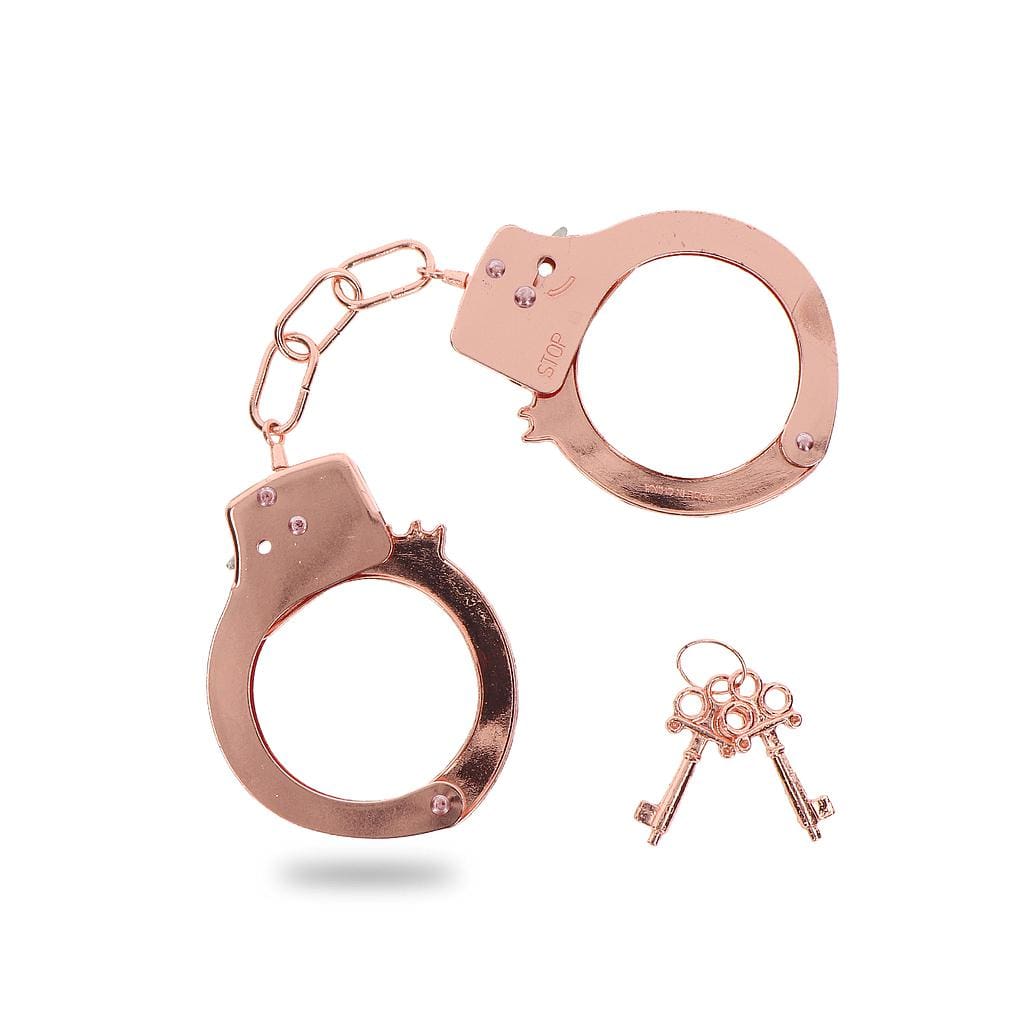 METAL HANDCUFFS ROSE GOLD