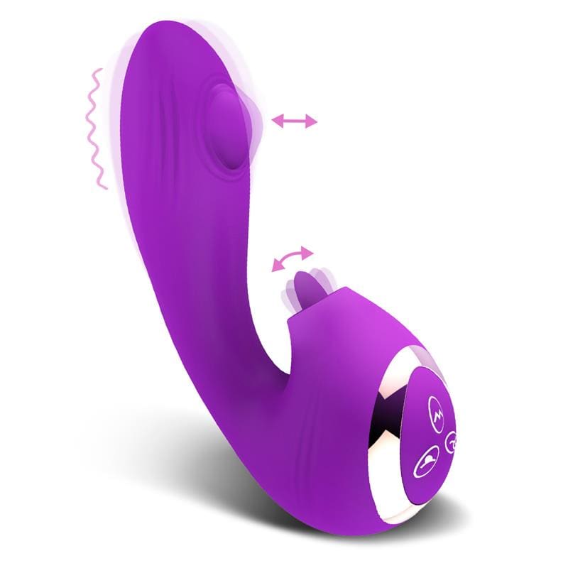 ACTION NO. TWENTYONE VIBRADOR CON BOLA PULSANTE Y LENGUA ESTIMULADORA