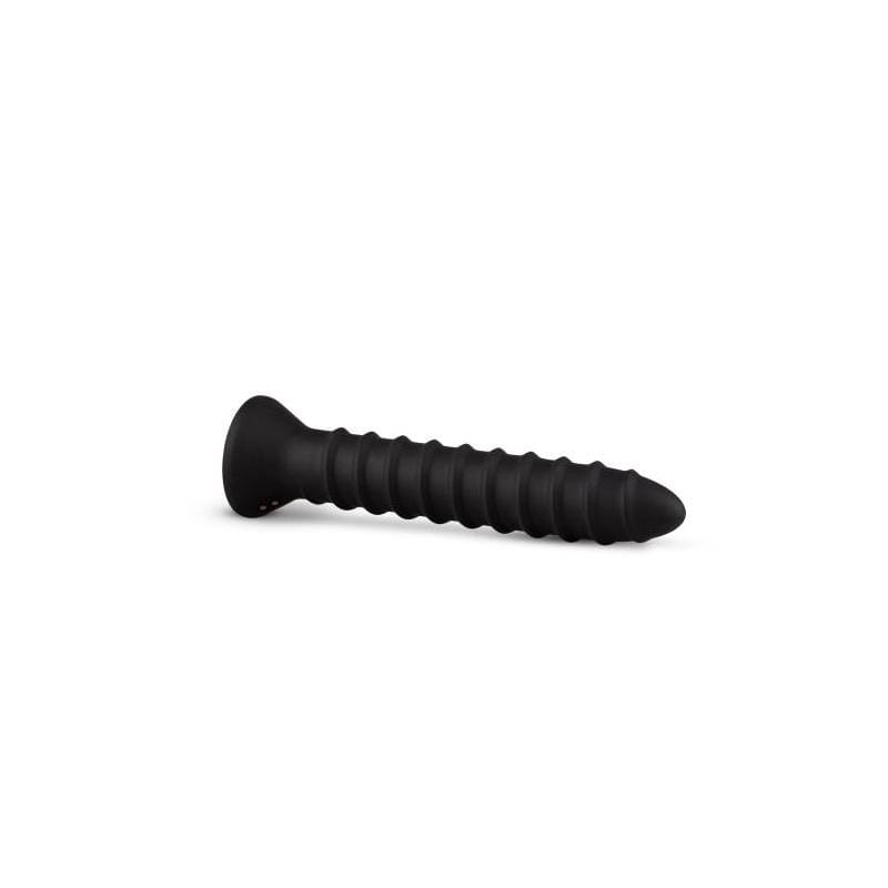 EASYTOYS PLUG ANAL ESTILO TORNILLO CON VIBRACIÓN GRANDE