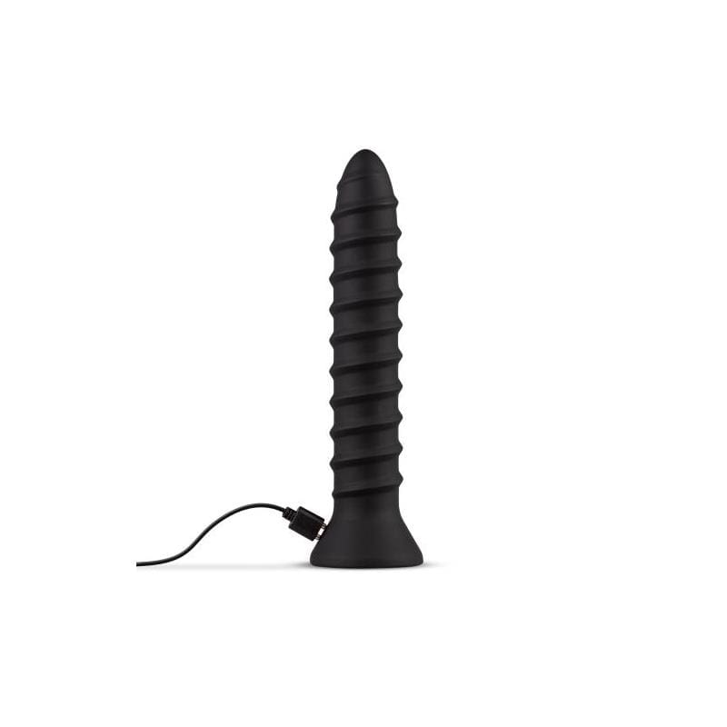 EASYTOYS PLUG ANAL ESTILO TORNILLO CON VIBRACIÓN GRANDE