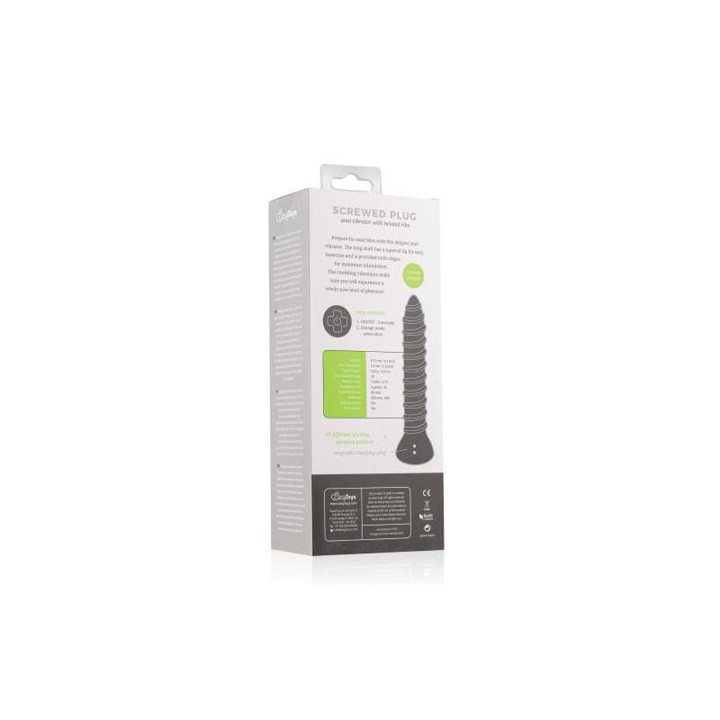 EASYTOYS PLUG ANAL ESTILO TORNILLO CON VIBRACIÓN GRANDE - Imagen 4