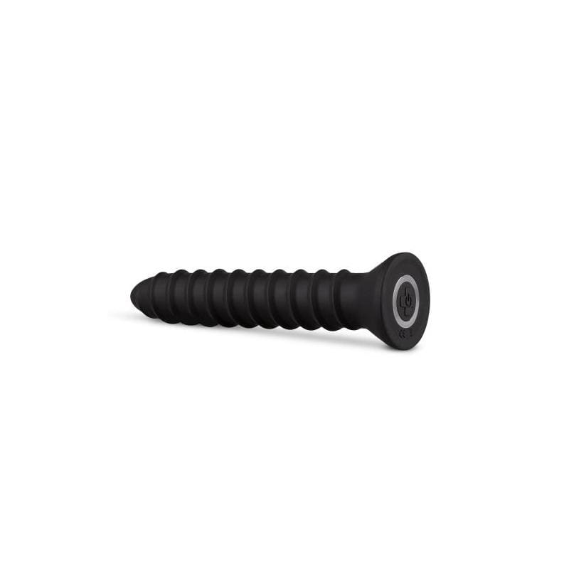 EASYTOYS PLUG ANAL ESTILO TORNILLO CON VIBRACIÓN GRANDE