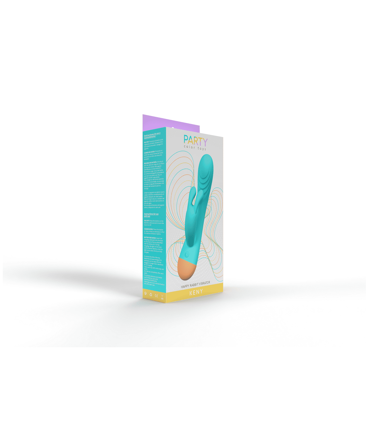 VIBRADOR KENY RECARGABLE AZUL - Imagen 4