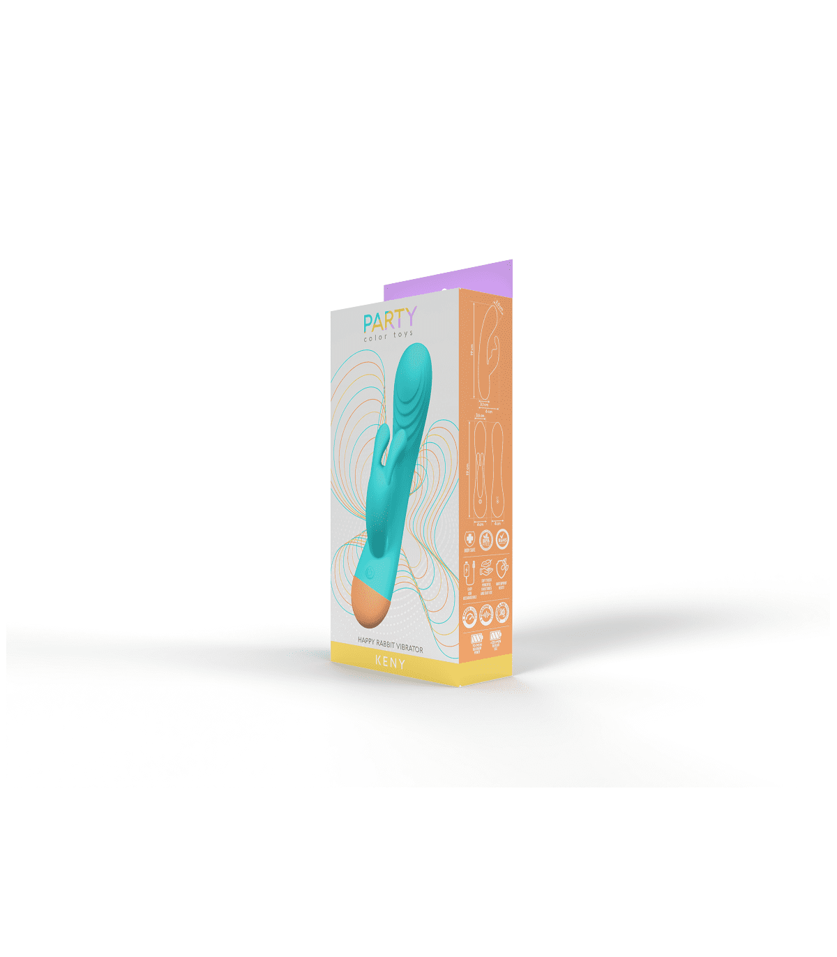 VIBRADOR KENY RECARGABLE AZUL
