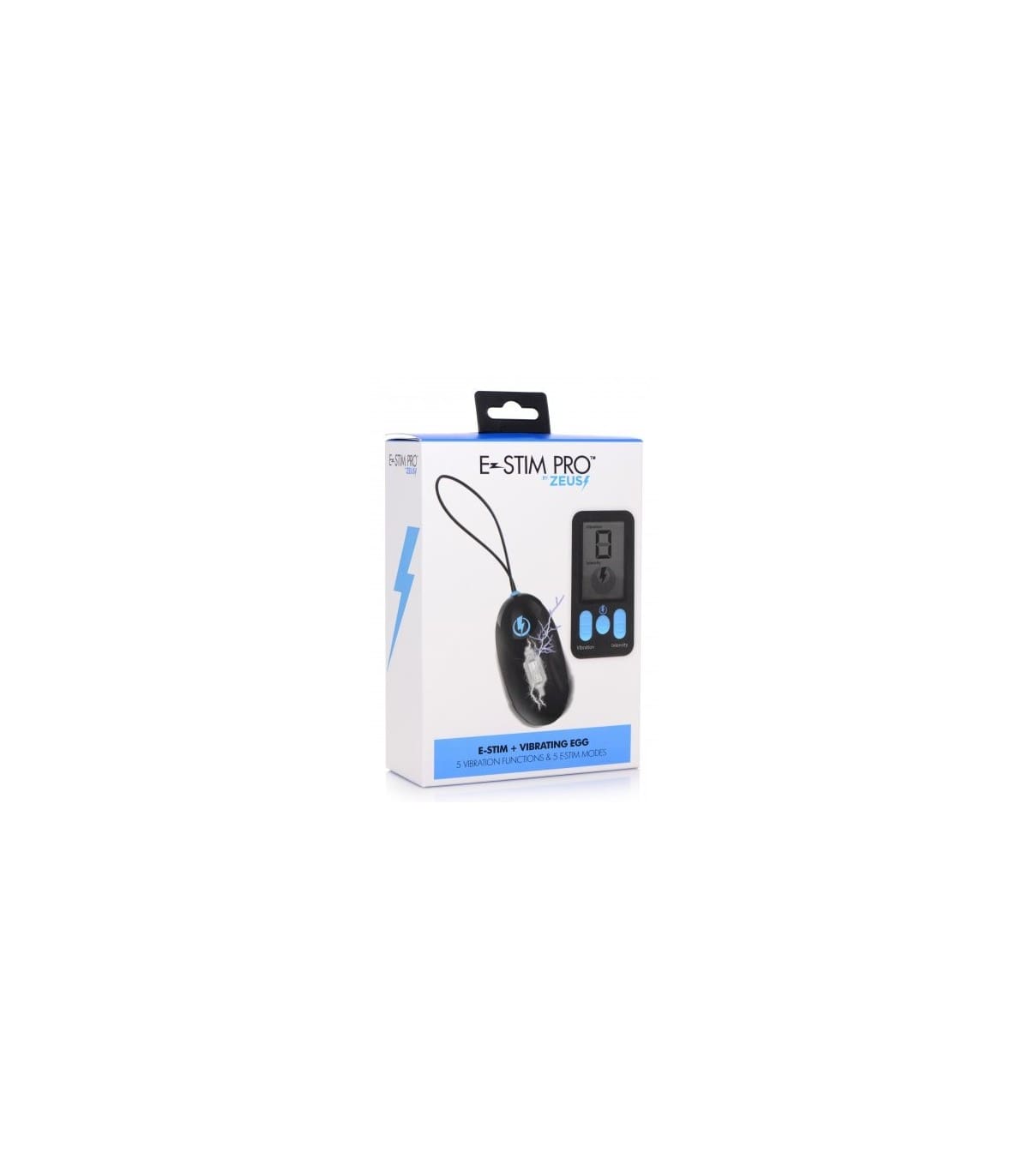 HUEVO VIBRADOR Y E-STIM USB CON MANDO NEGRO