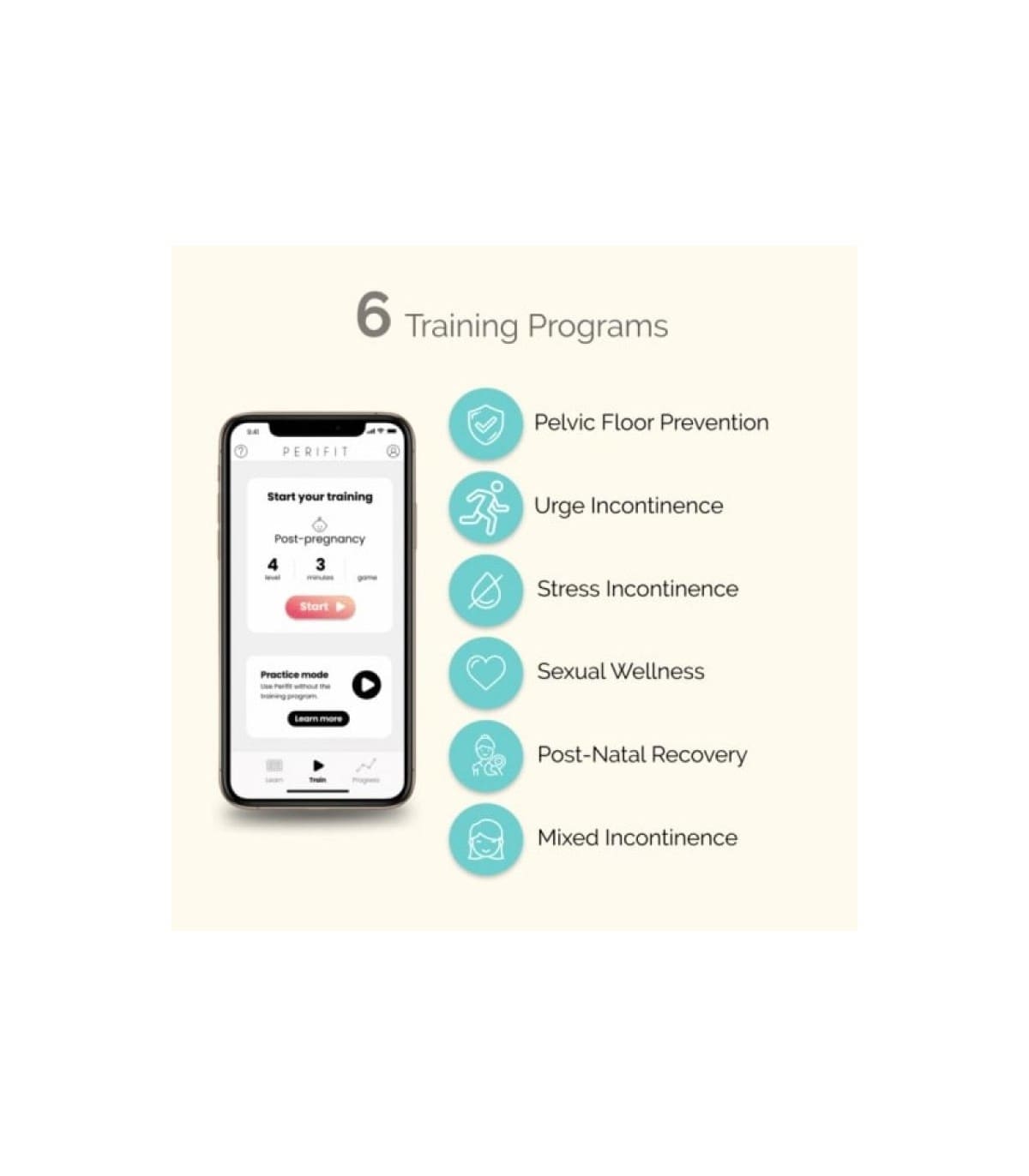 PERIFIT EJERCITADOR SUELO PÉLVICO APP ROSA - Imagen 6