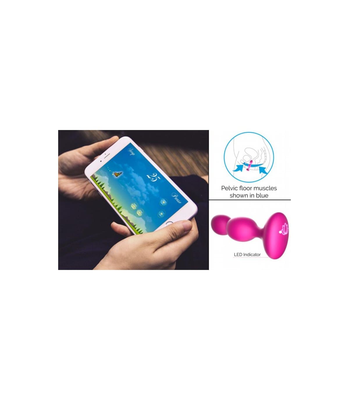 PERIFIT EJERCITADOR SUELO PÉLVICO APP ROSA - Imagen 5