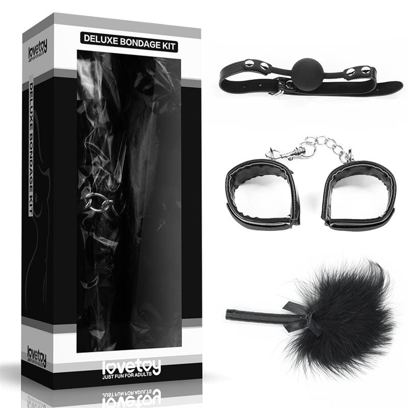 LOVETOY KIT BONDAGE DELUXE NEGRO - Imagen 5